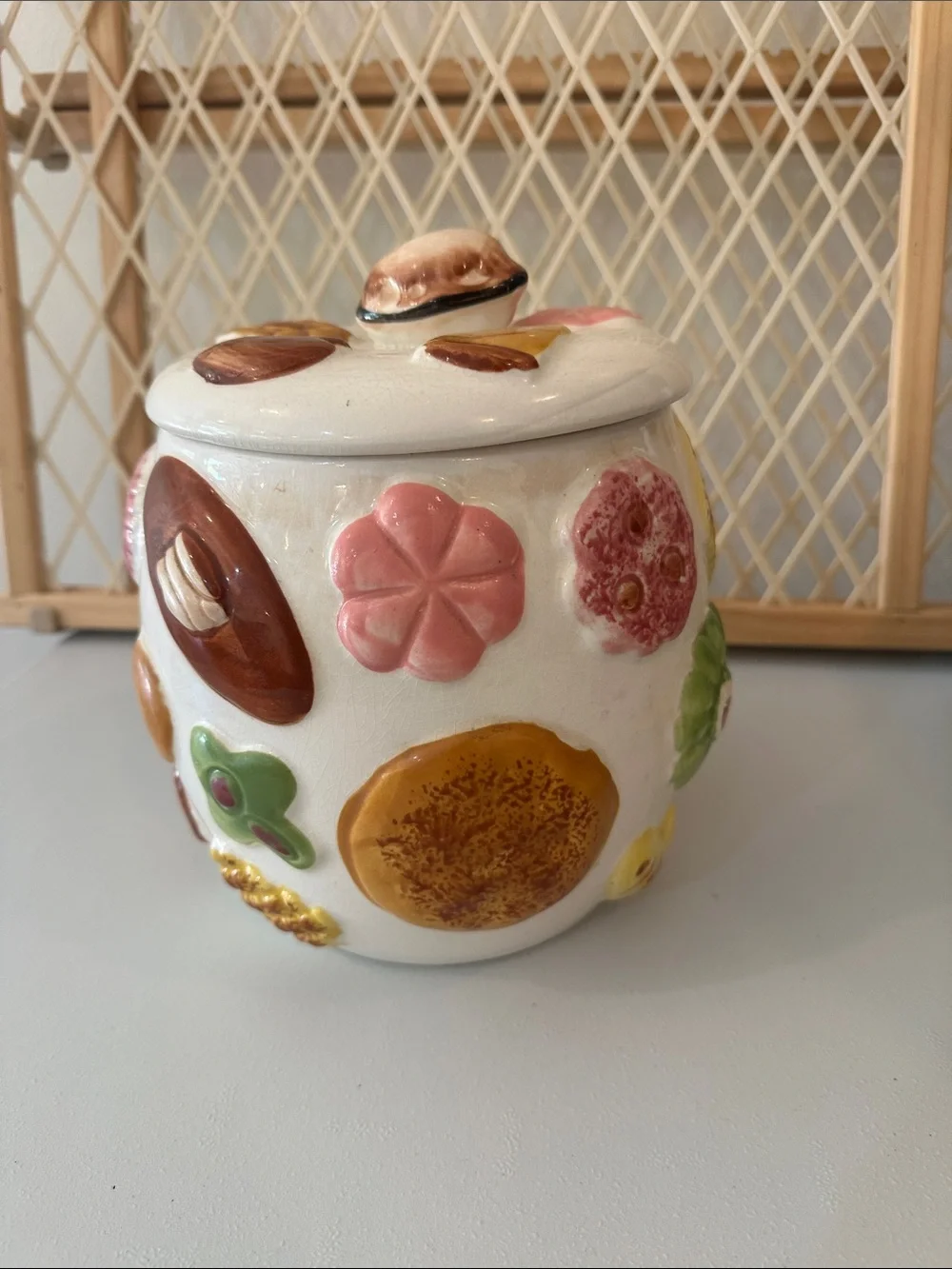 Vintage 1950’s NAPCO “Cookies All Over” cookie jar - Picture 1 of 8